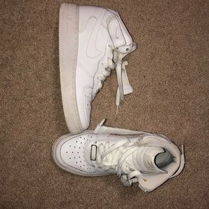 Nike Air Force ones with straps. Hardly worn!